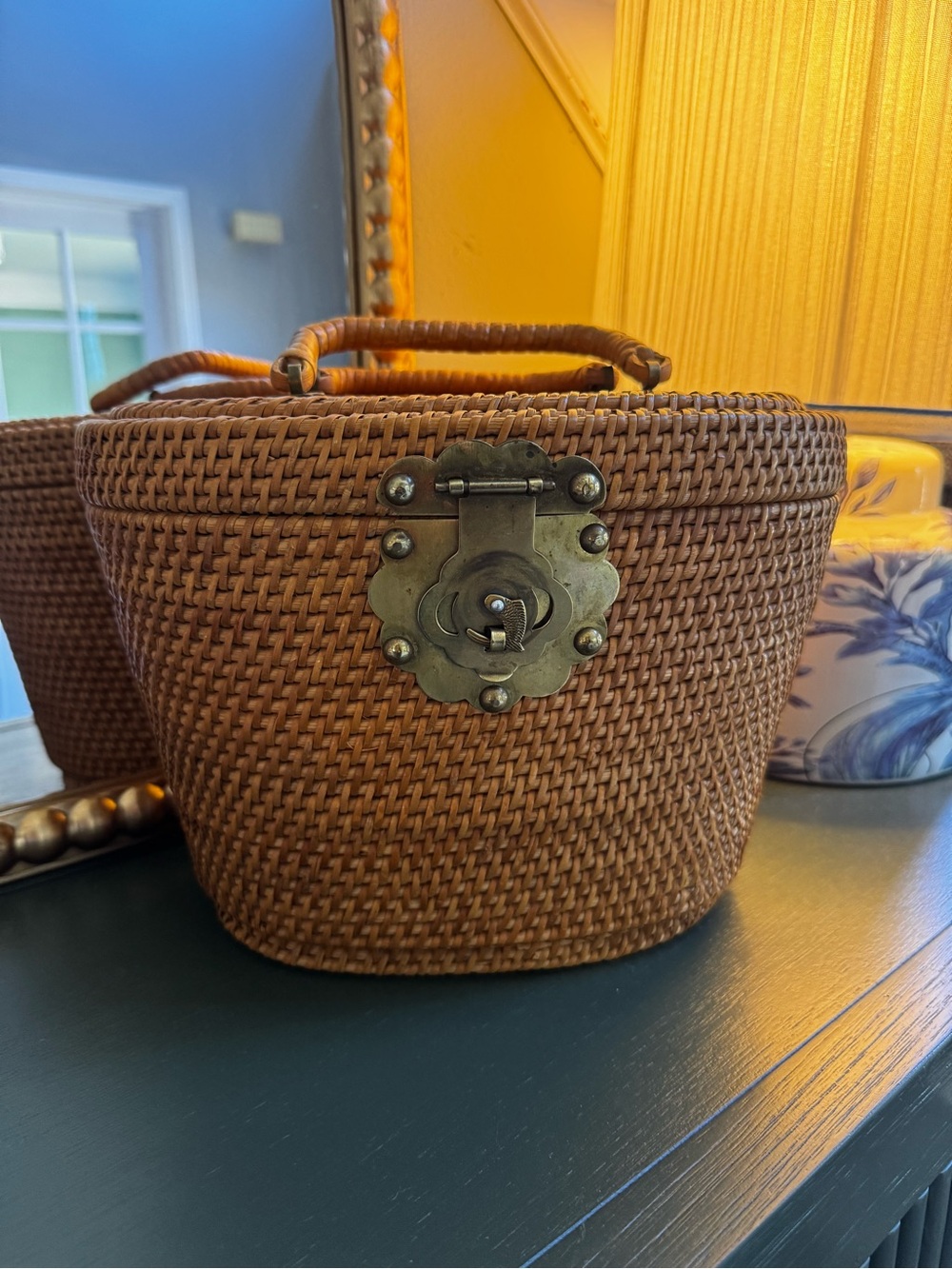 Vintage Wicker Basket Purse